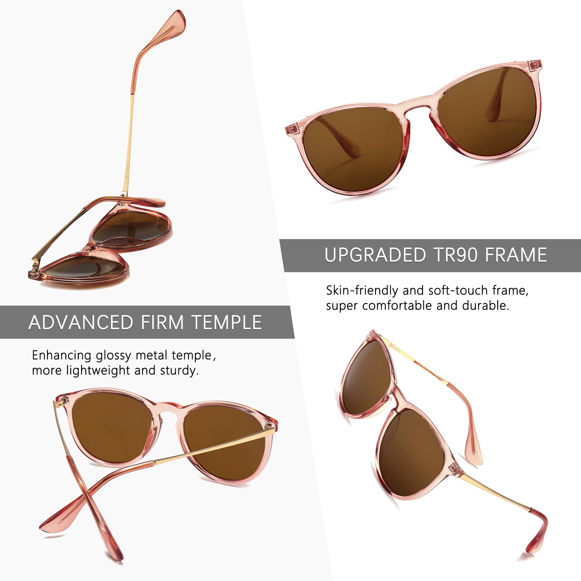 Foto 5 pulgar | Gafas De Sol Sungait Vintage Round Para Mujer Y Hombre - Venta Internacional.