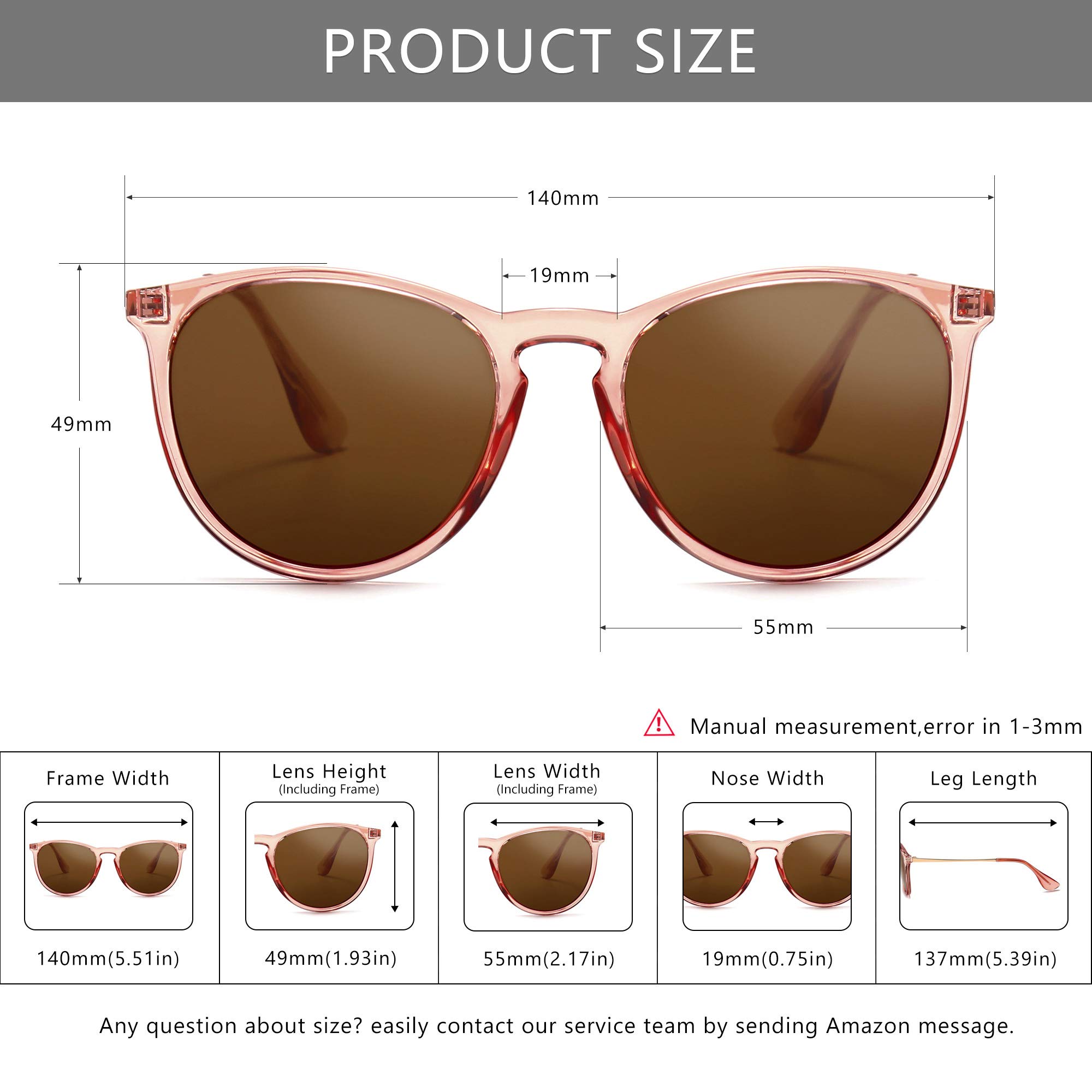 Foto 6 pulgar | Gafas De Sol Sungait Vintage Round Para Mujer Y Hombre - Venta Internacional.