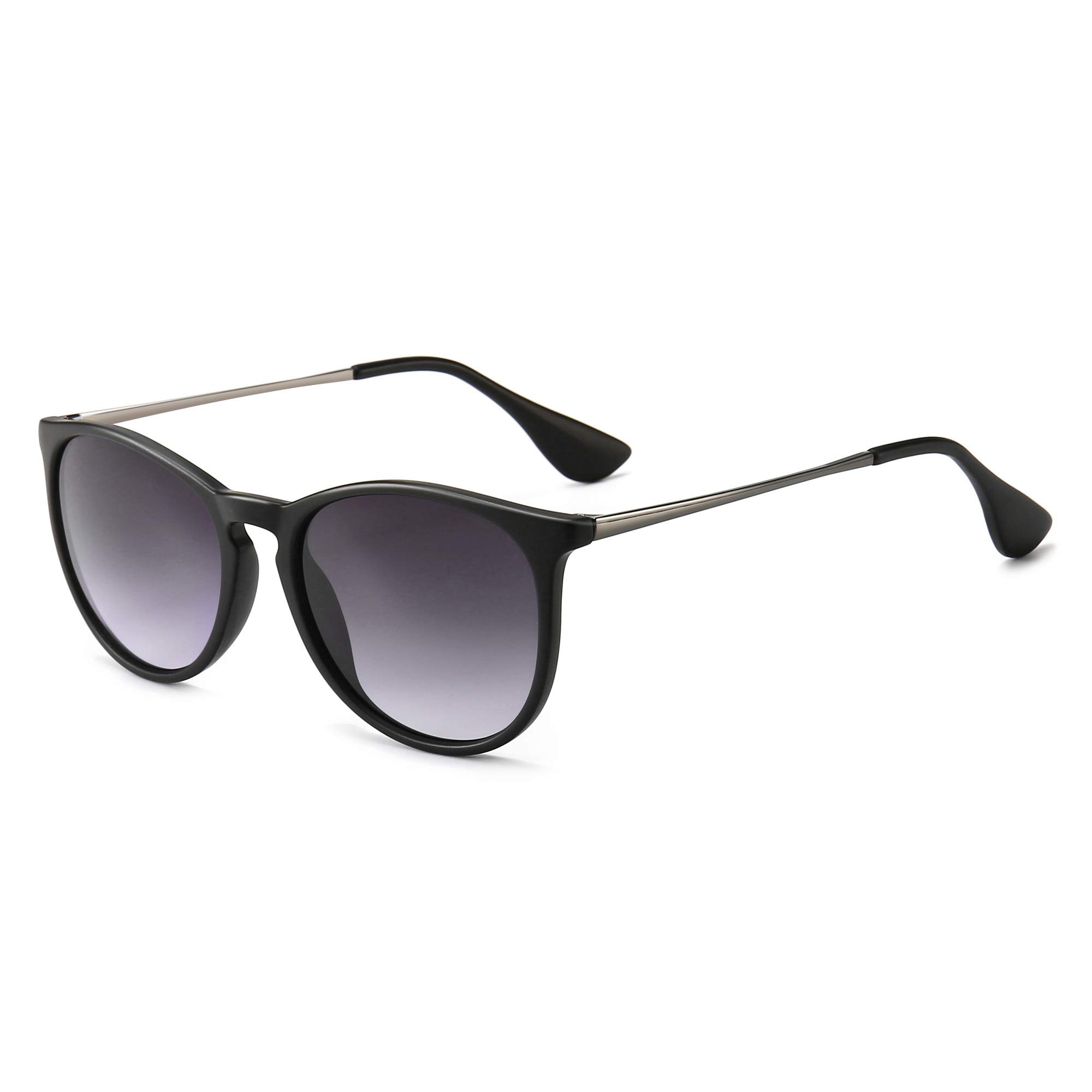 Foto 2 pulgar | Gafas De Sol Sungait Vintage Round Para Mujer Negro/gris - Venta Internacional.