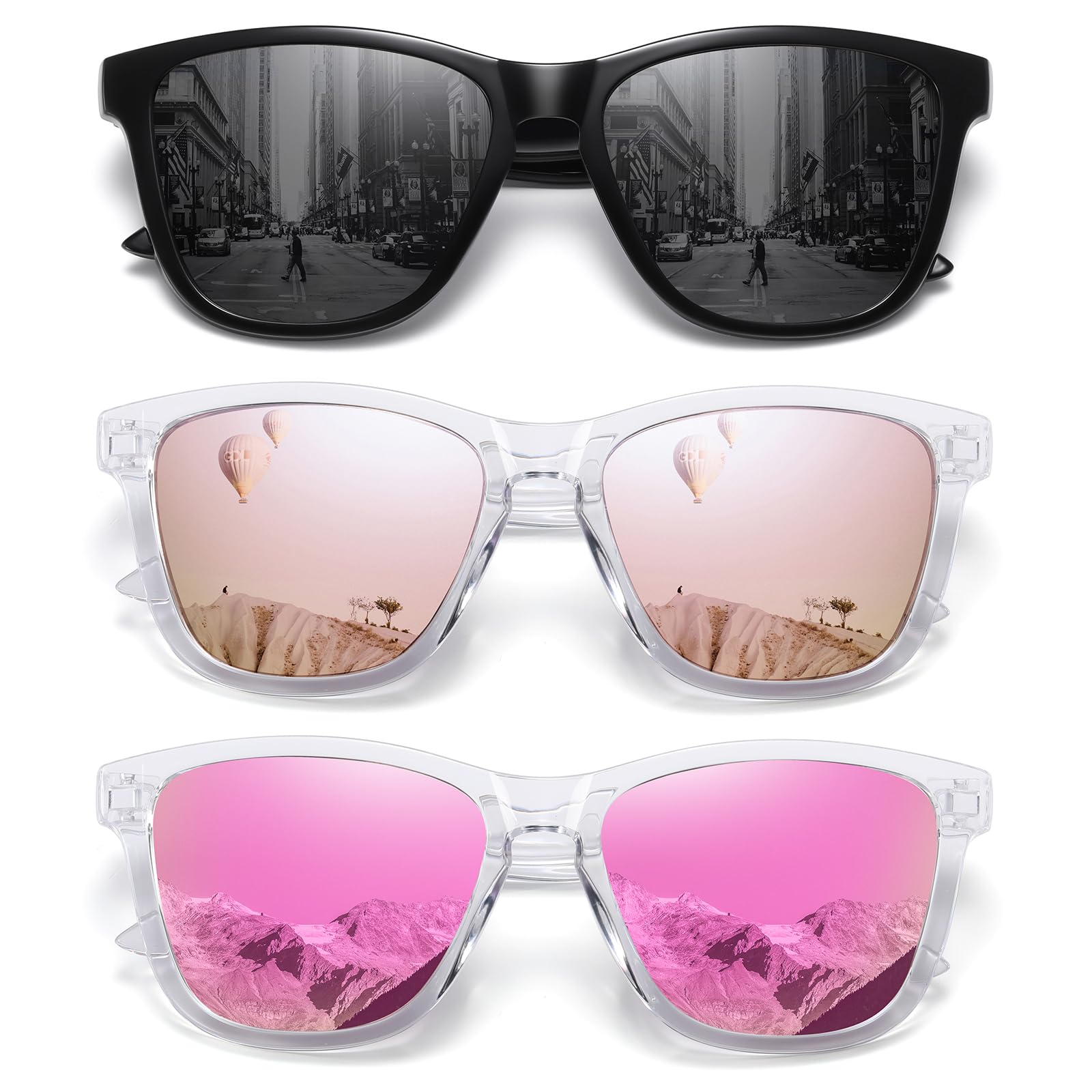 Foto 2 pulgar | Gafas De Sol Meetsun Polarizadas Con Protección Uv400  Paquete De 3 - Venta Internacional.