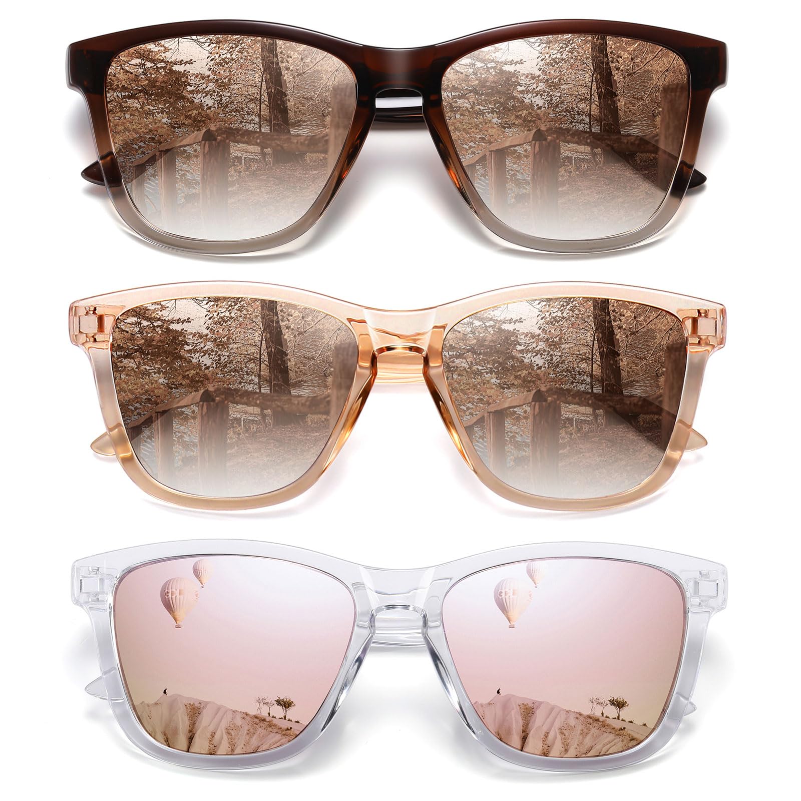Foto 1 | Gafas De Sol Meetsun Polarizadas Con Protección Uv400  Paquete De 3 - Venta Internacional.