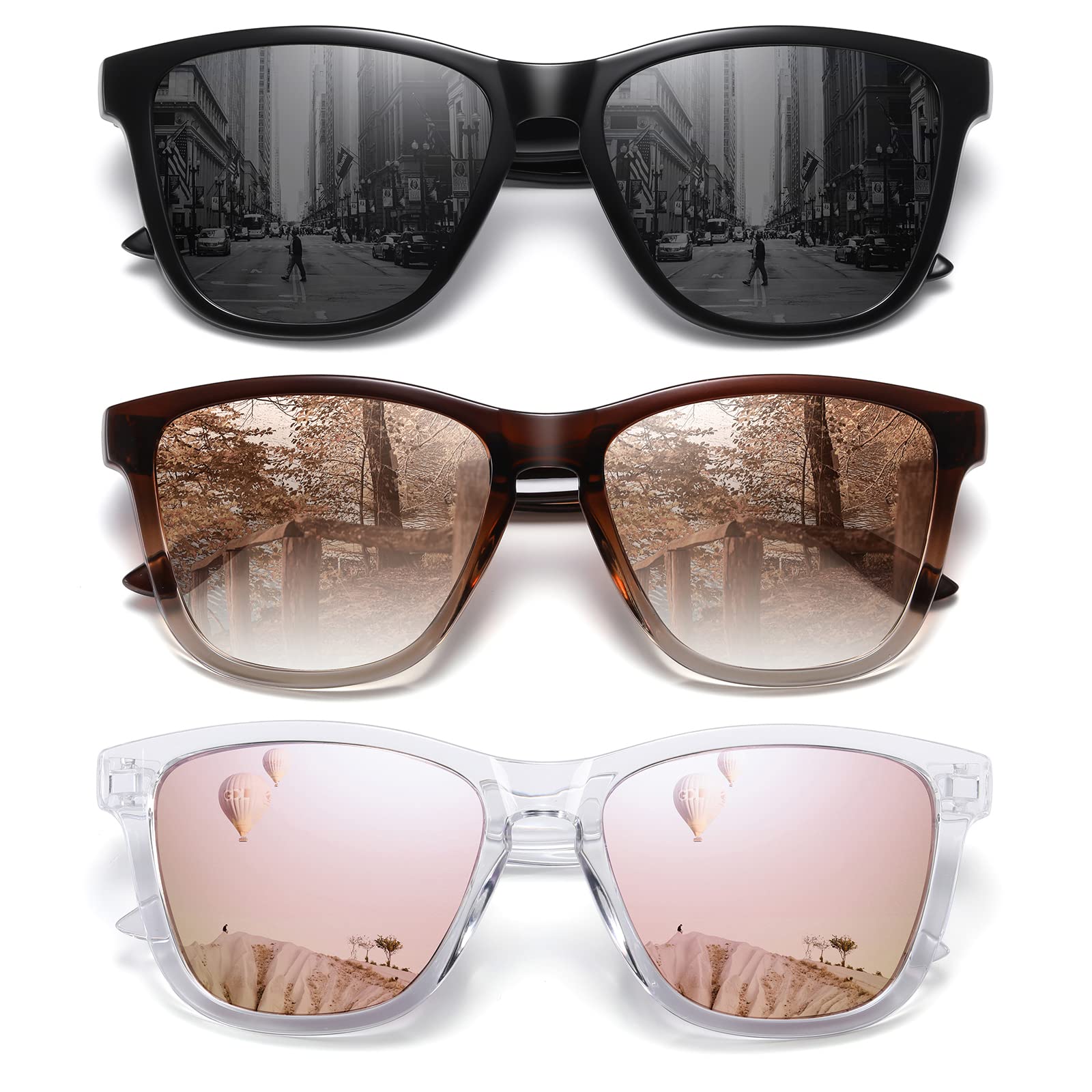 Foto 1 | Gafas De Sol Meetsun Polarizadas Con Protección Uv400  Paquete De 3 - Venta Internacional.