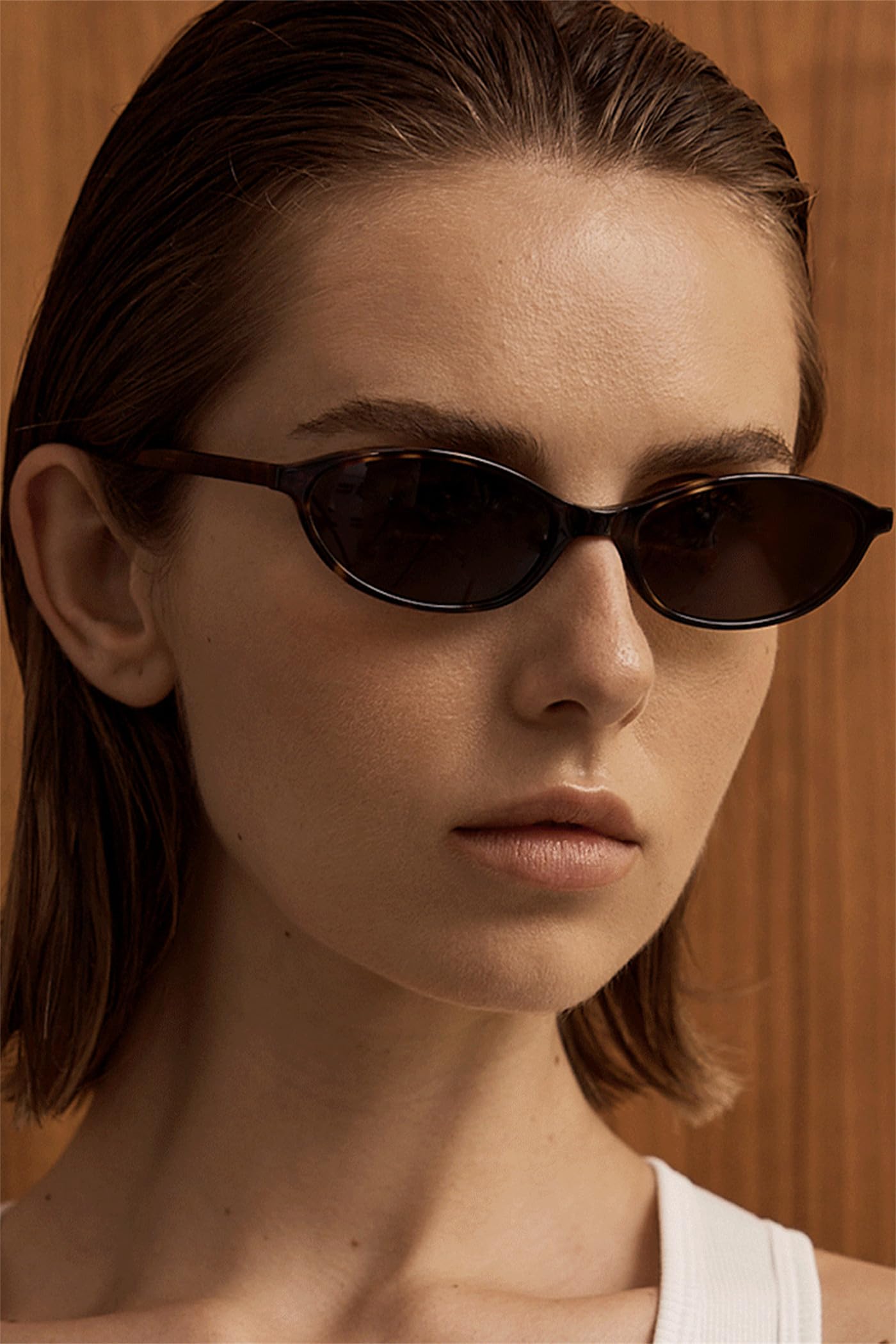Foto 5 | Gafas De Sol Guvivi Retro Ovaladas Para Mujer Con Protección Uv400 - Venta Internacional.