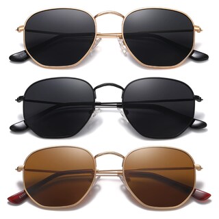 Foto 1 | Gafas De Sol Meetsun Polarizadas Hexagonales Para Mujer Y Hombre Paquete De 3 - Venta Internacional.
