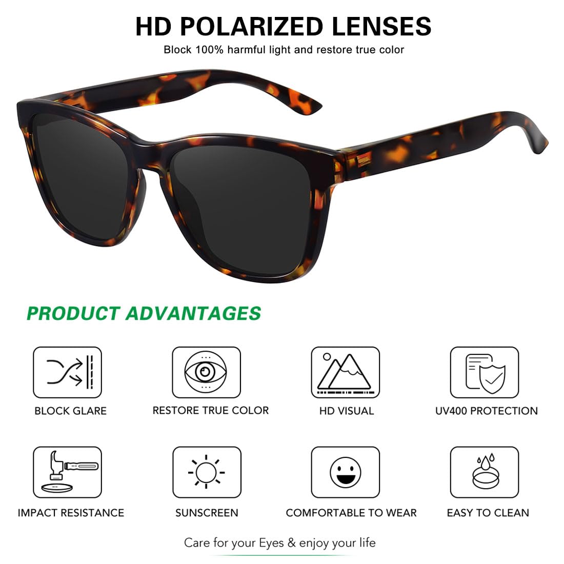 Foto 3 | Gafas De Sol Meetsun Polarizadas Con Protección Uv400 Para Mujeres Y Hombres - Venta Internacional.