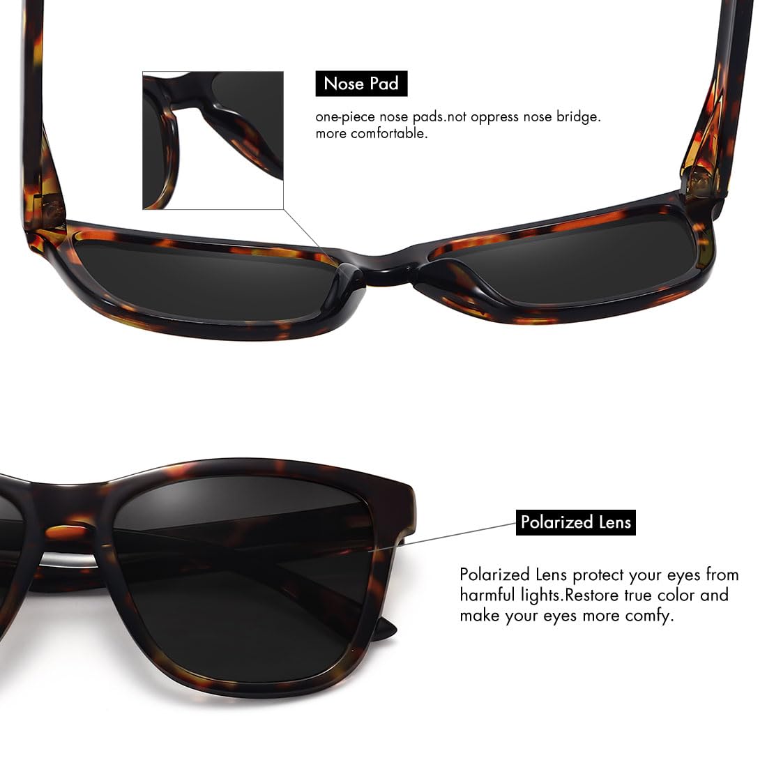 Foto 5 | Gafas De Sol Meetsun Polarizadas Con Protección Uv400 Para Mujeres Y Hombres - Venta Internacional.