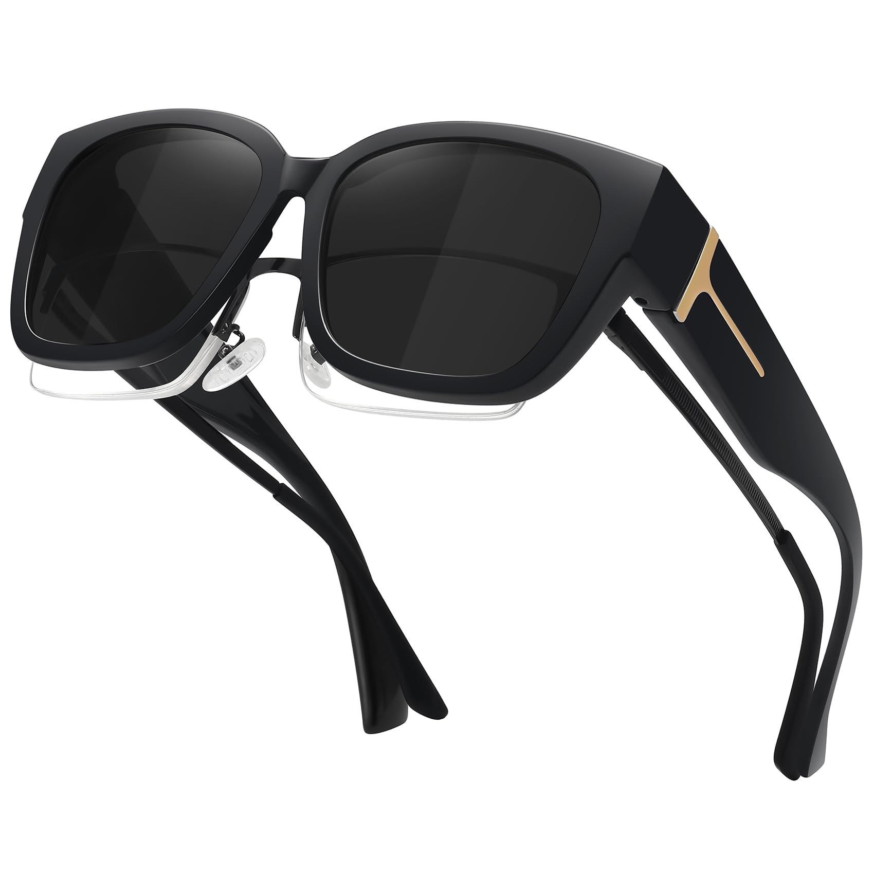 Foto 2 pulgar | Gafas De Sol Fit Over Glasses Meetsun  Grandes  Cuadradas  Polarizadas - Venta Internacional.