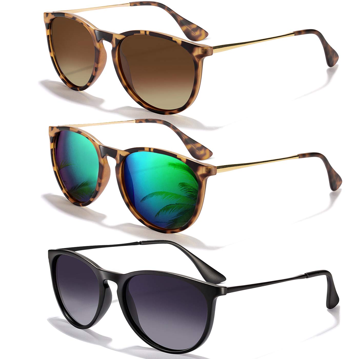 Foto 1 | Gafas De Sol Chbp Polarizadas Con Protección Uv400  Retro  Redondas - Venta Internacional.