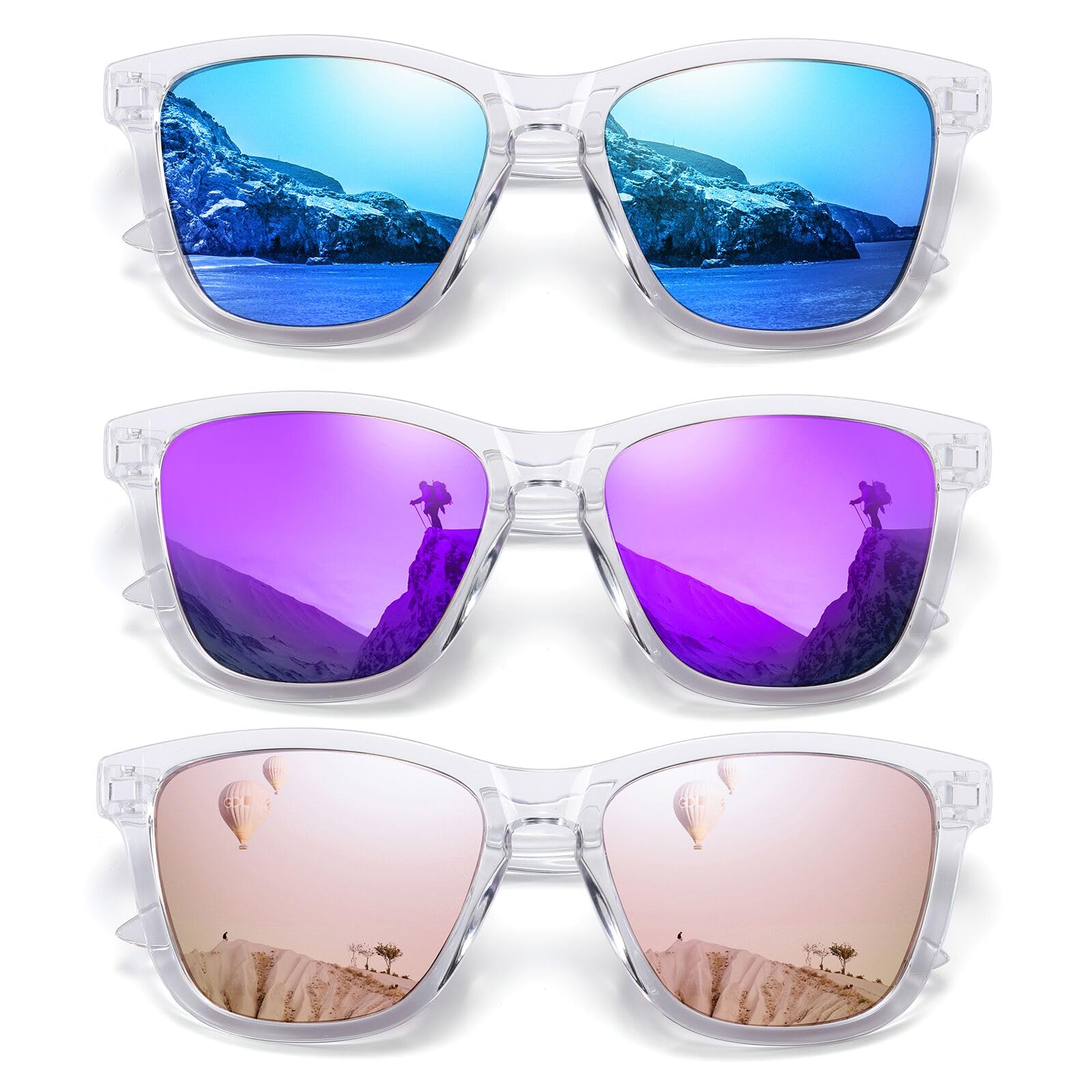 Foto 2 pulgar | Gafas De Sol Meetsun Polarizadas Con Protección Uv400  Paquete De 3 - Venta Internacional.