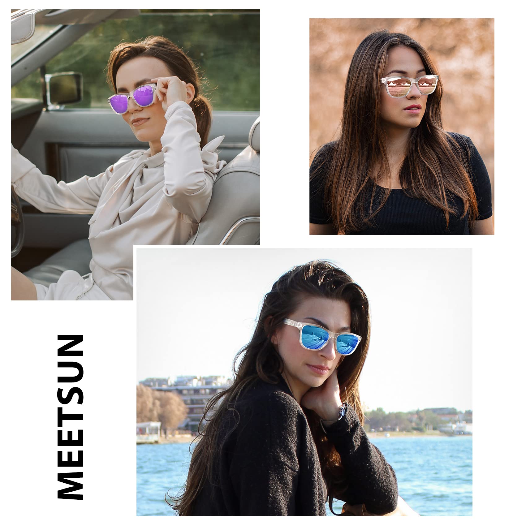 Foto 2 | Gafas De Sol Meetsun Polarizadas Con Protección Uv400  Paquete De 3 - Venta Internacional.