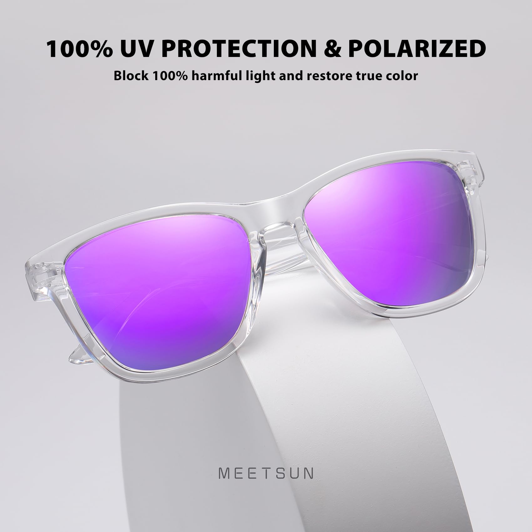 Foto 4 | Gafas De Sol Meetsun Polarizadas Con Protección Uv400  Paquete De 3 - Venta Internacional.