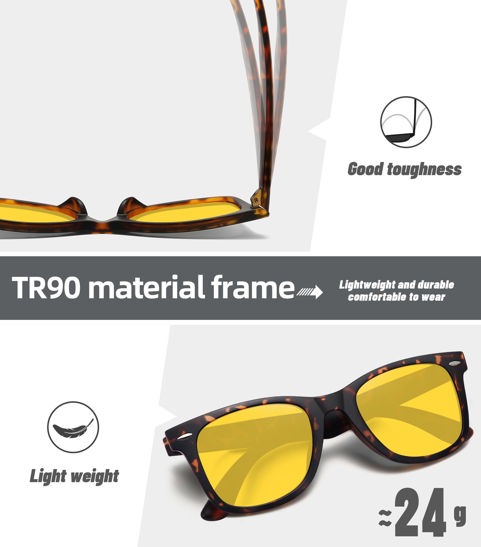 Foto 8 pulgar | Gafas De Sol Meetsun Classic Retro Square Polarizadas Uv400 - Venta Internacional.