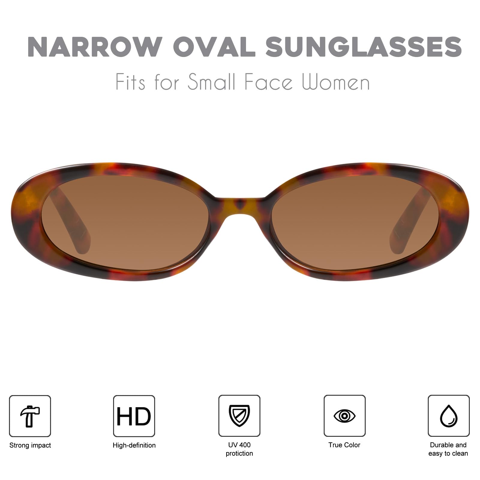 Foto 3 pulgar | Gafas De Sol Mosanana Retro Oval Ms52360 Para Mujer Tortoise - Venta Internacional.