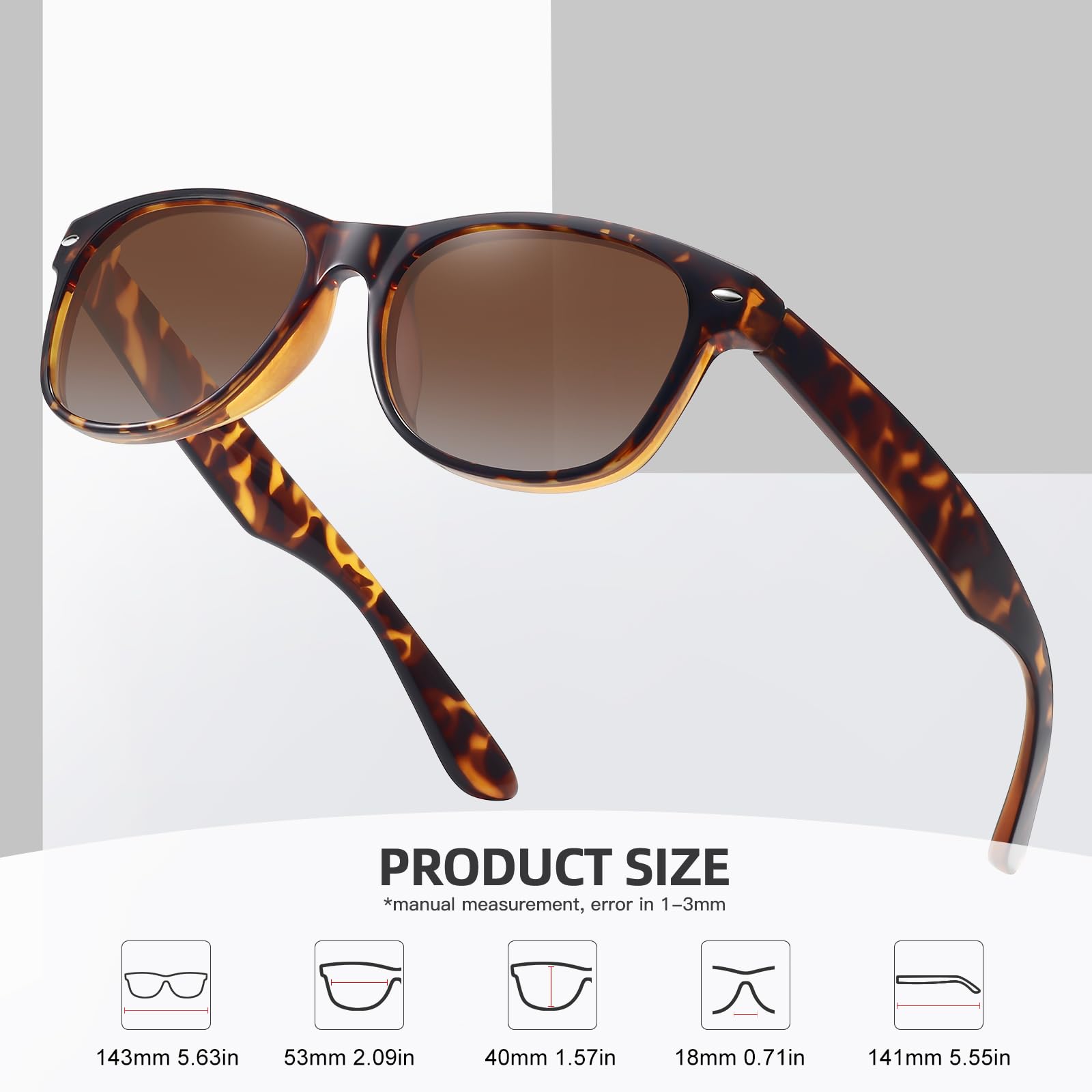 Foto 7 pulgar | Gafas De Sol Meetsun Classic Polarized Uv400  Paquete De 3 Para Mujeres Y Hombres - Venta Internacional.