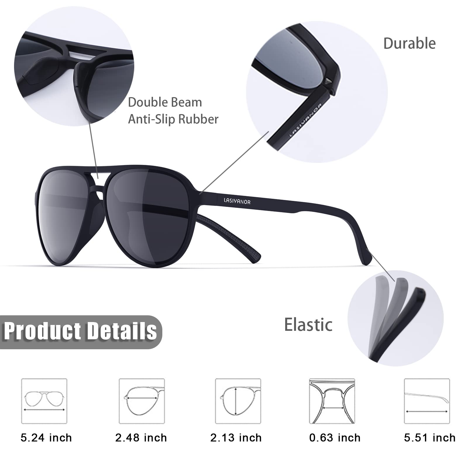 Foto 4 pulgar | Gafas De Sol Lasiyanor Lightweight Tac Polarized Vintage 70s - Venta Internacional.