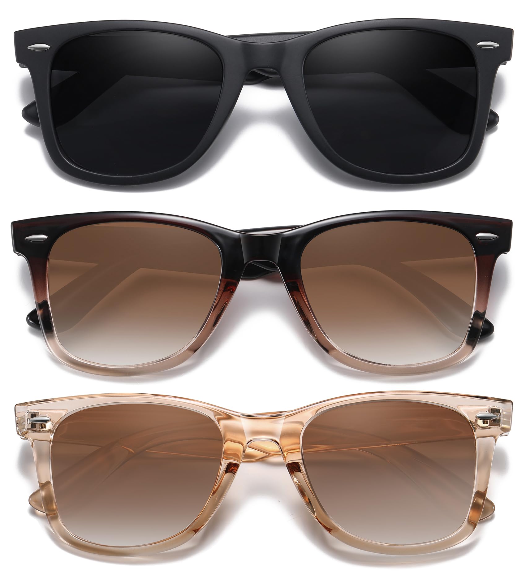 Foto 2 pulgar | Gafas De Sol Meetsun  Retro  Polarizadas  100% Protección Uv (paquete De 3) - Venta Internacional.