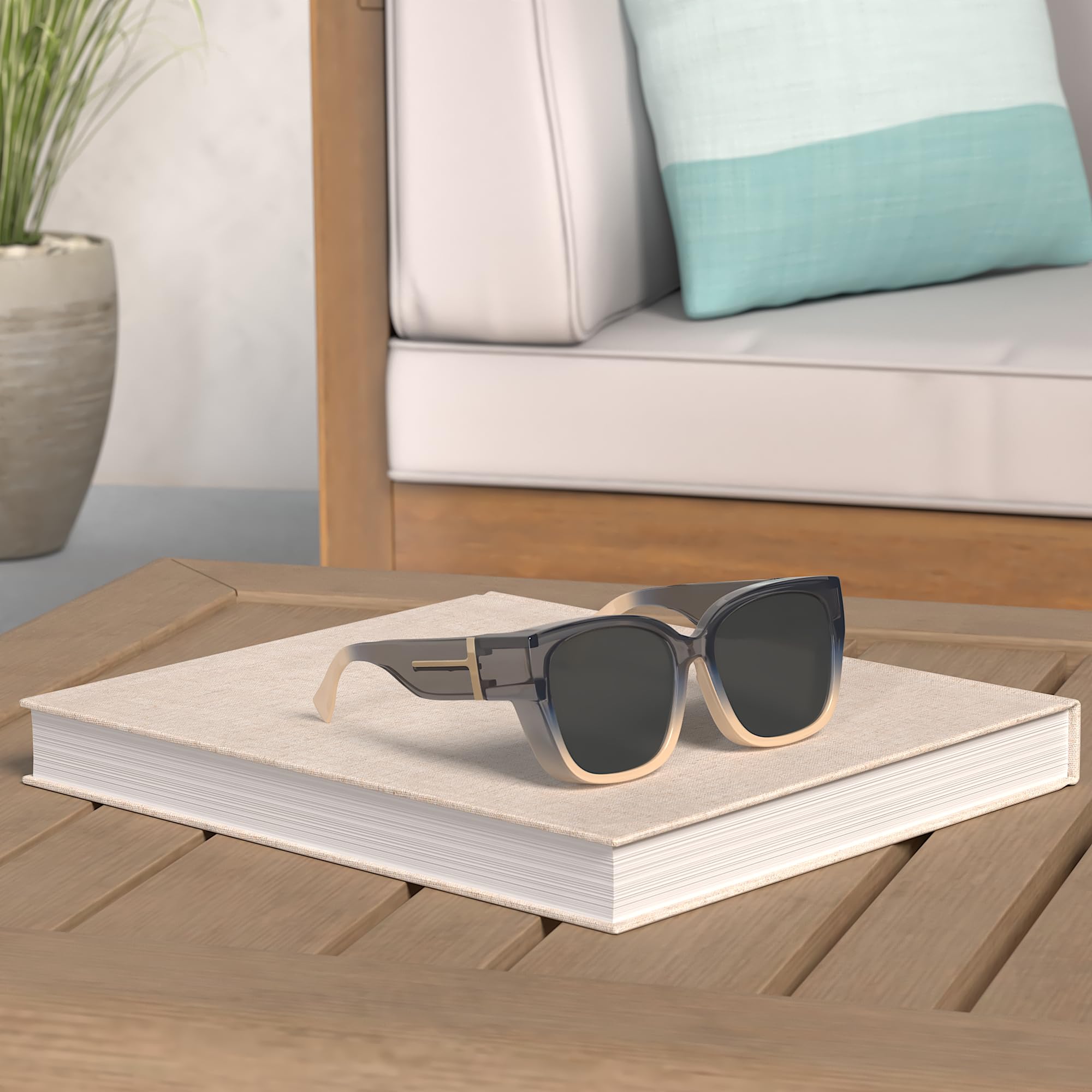 Foto 2 | Gafas De Sol Fit Over Myiaur Para Mujer Polarizadas Uv400 - Venta Internacional.