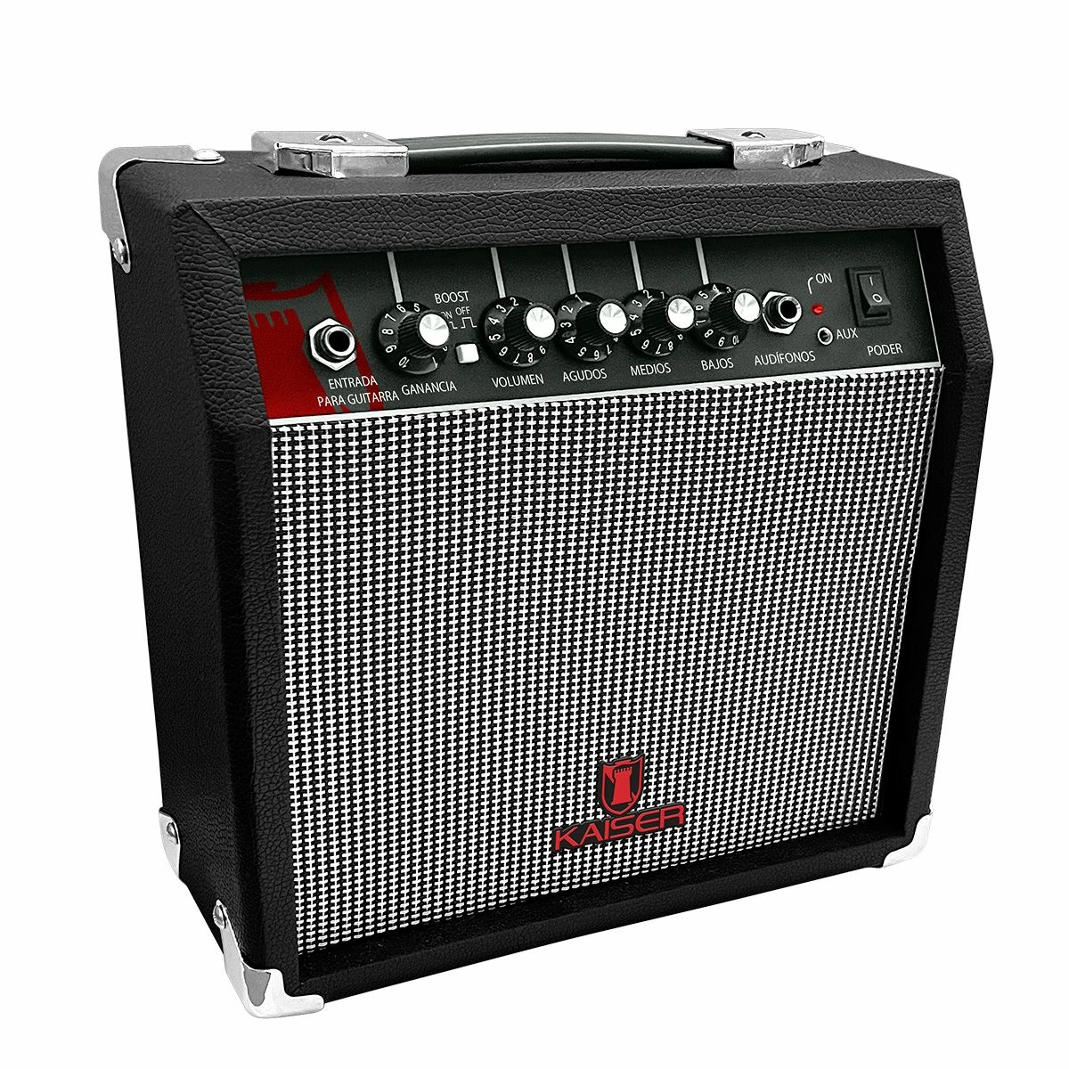 Foto 2 pulgar | Amplificador Para Guitarra 6.5'' Kaiser Kag-2001 Negro Con Boost