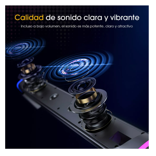 Foto 5 pulgar | Bluetooth Sonido Pc/tv Con Wired Usb Subwoofer