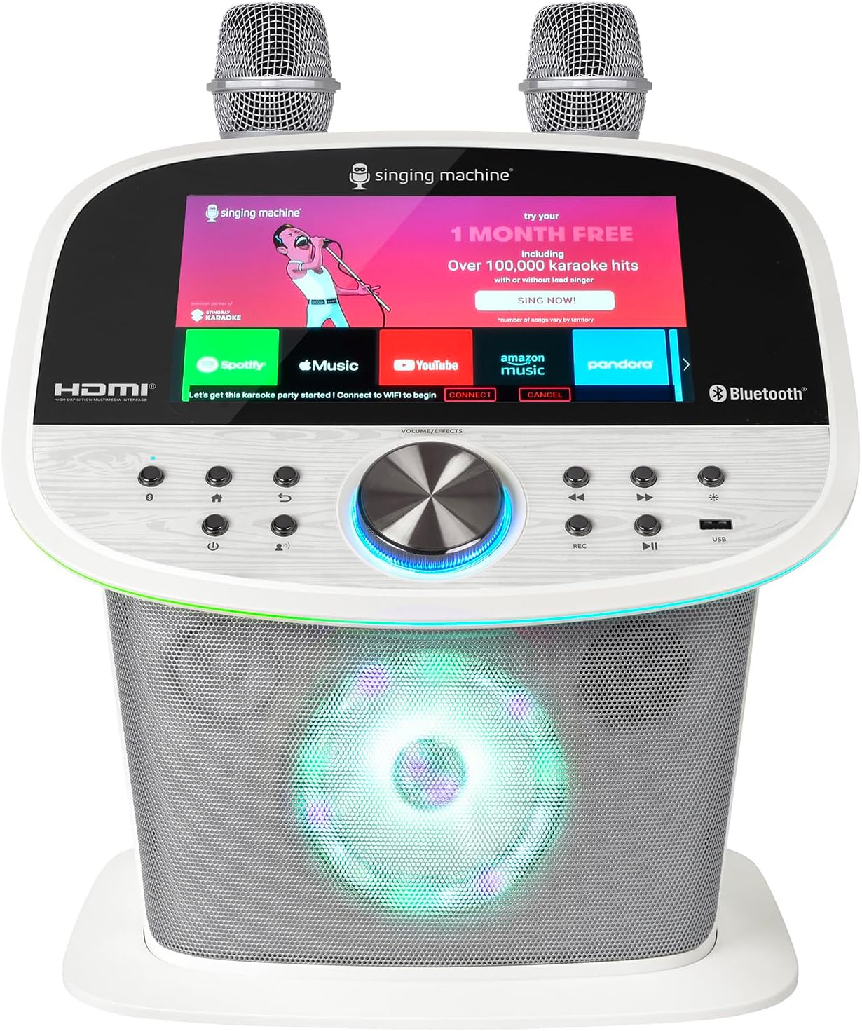 Foto 1 | Máquina De Karaoke Singing Machine Platinum Plus, Wi-fi Y Bluetooth, 2 Micrófonos, 22 Efectos De Voz