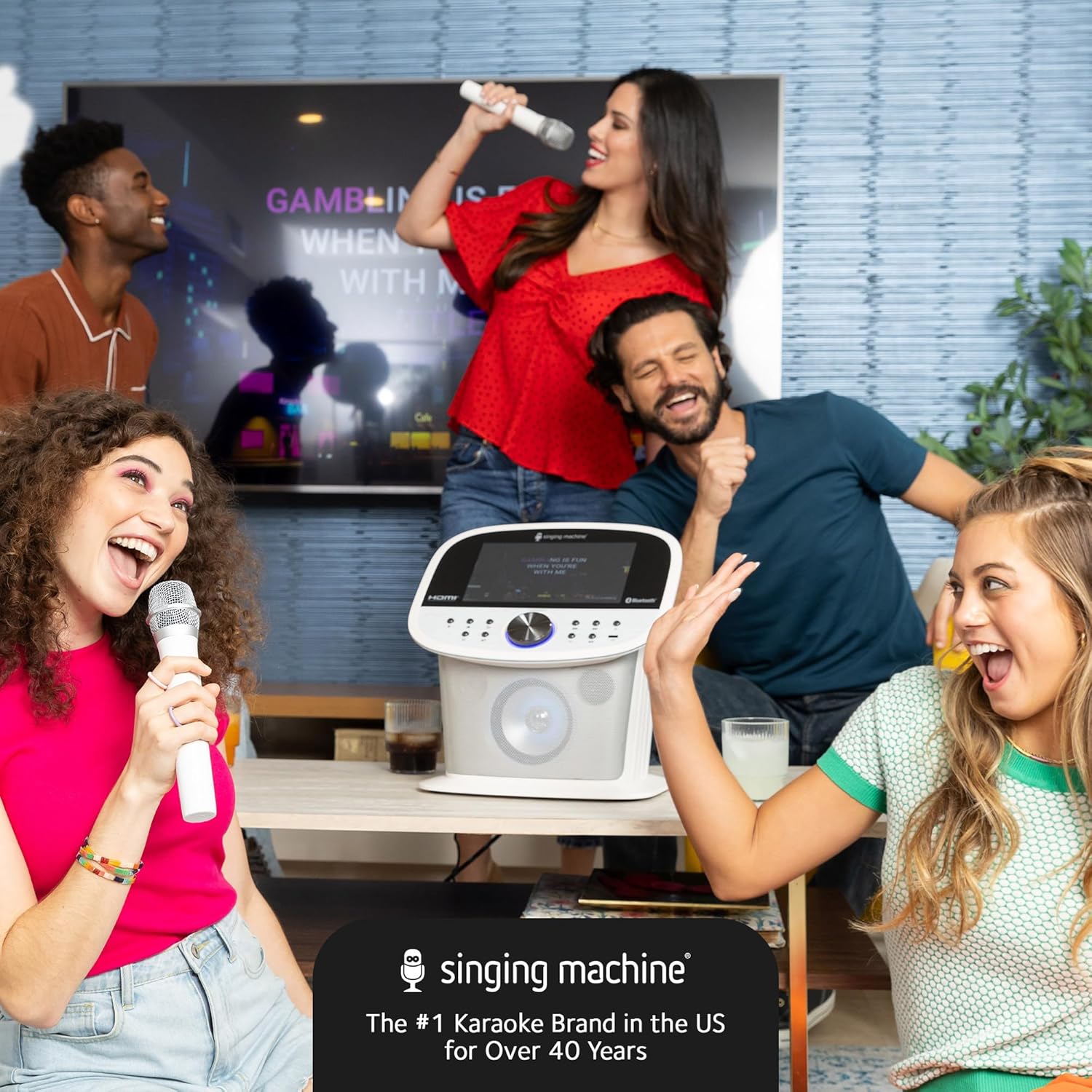 Foto 5 | Máquina De Karaoke Singing Machine Platinum Plus, Wi-fi Y Bluetooth, 2 Micrófonos, 22 Efectos De Voz