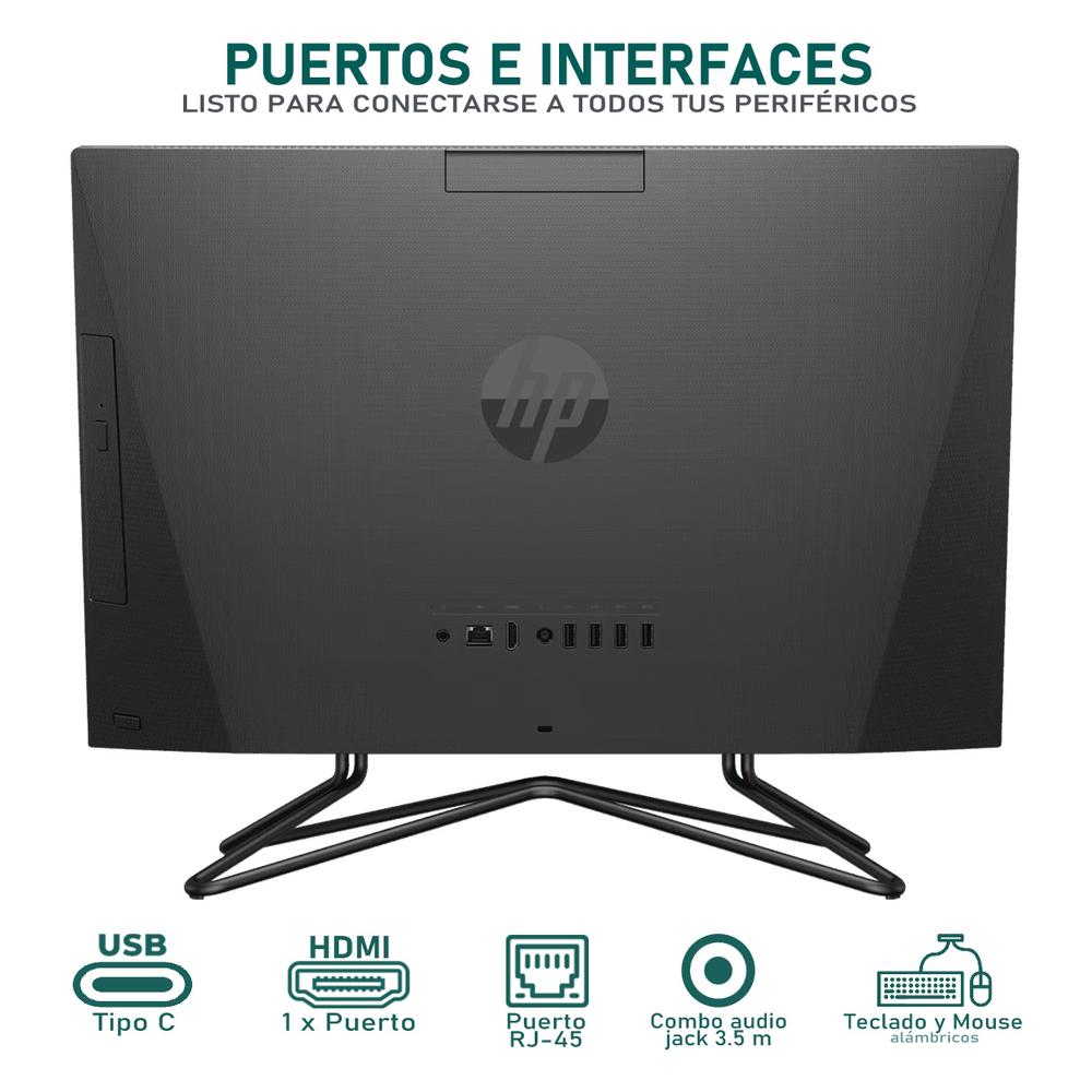 Foto 5 pulgar | Computadora All In One Hp Aio 200 G4 Intel Core I3 1215u 12gb Ram 1tb 21.5'' Windows 11 Home Reacondicionado