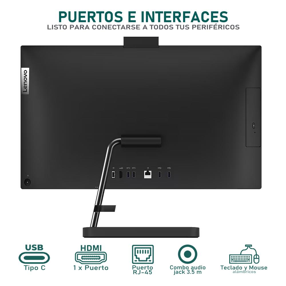 Foto 5 pulgar | Computadora All In One Lenovo Aio 3 Amd Ryzen 3 5300 8gb Ram 1tb 23.8'' Windows 11 Home Reacondicionado
