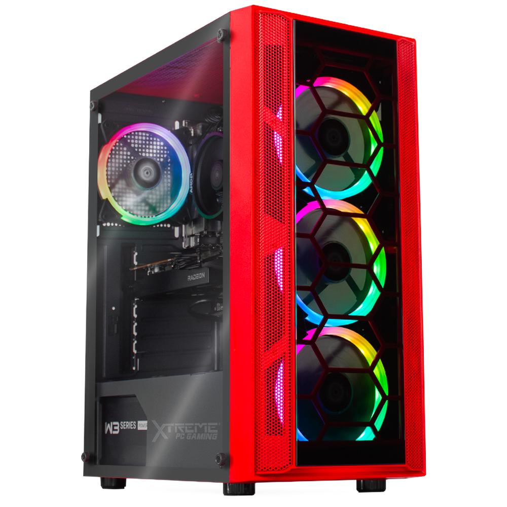 Xtreme PC Gaming AMD Radeon RX 6500 XT AMD Ryzen 5 5600X 16GB SSD 240GB 2TB WIFI Red