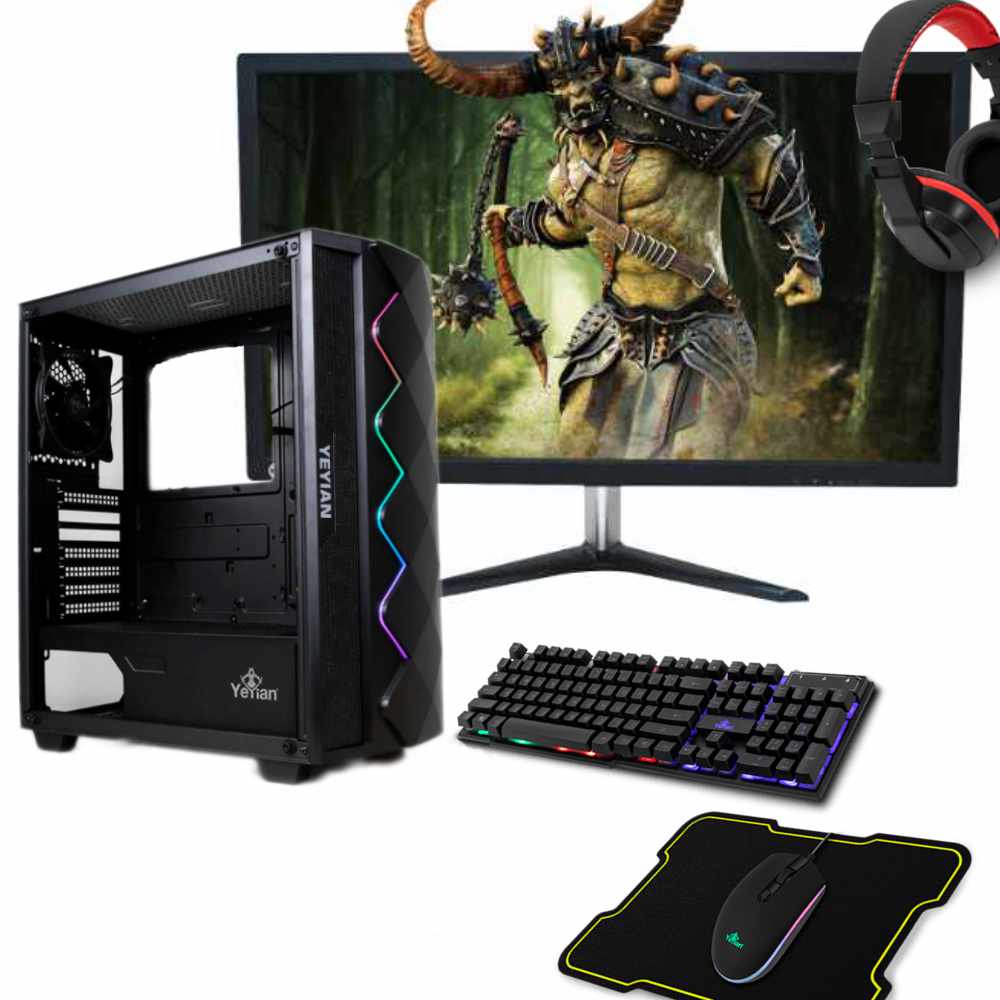 Foto 4 pulgar | Servidor Dreammachinemx color Negro Pc Gamer Intel Core I5 12400 Ram 8gb 1tb Led 21.5 Wifi