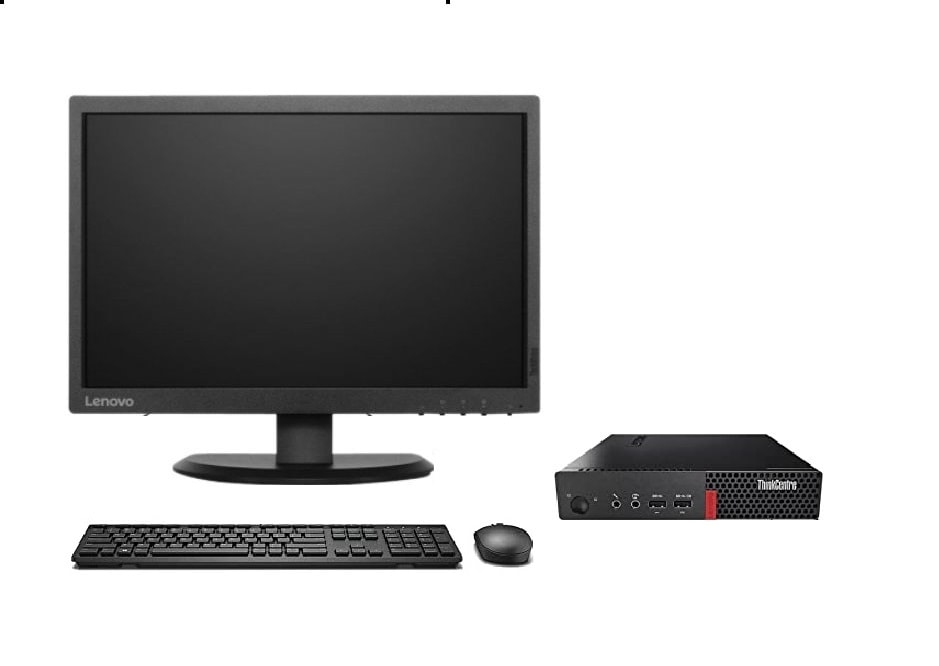 Computadora Lenovo Thinkcentre M710Q Tiny Intel Core I5 7a 16 GB RAM 256 GB SSD Monitor 19'' - Reacondicionado $7,299