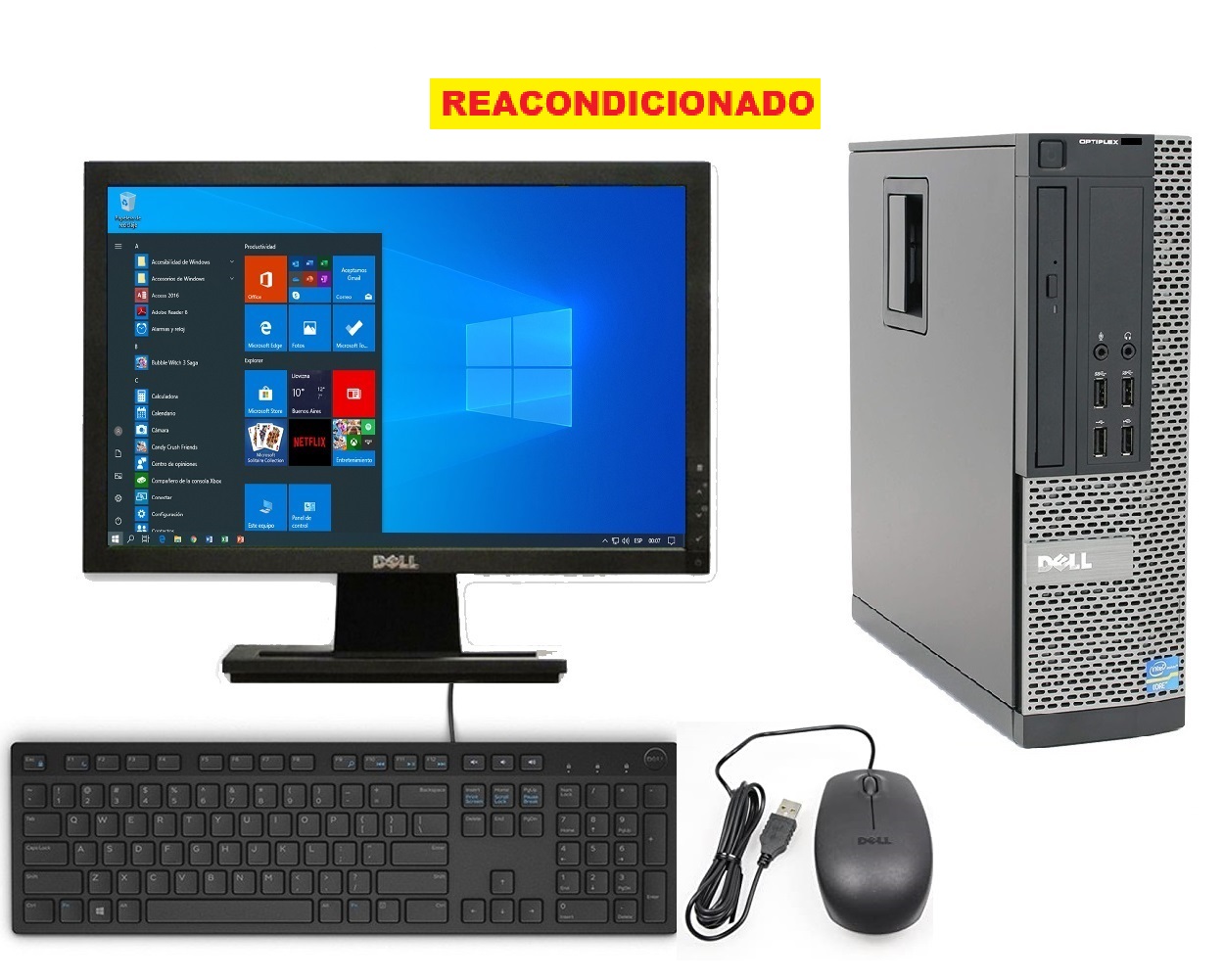 Foto 3 pulgar | Pc Dell Optiplex 790 Sff- Intel Core I3, 2da Gen- 8gb Ram- 240gb Ssd- Monitor 17''- Windows 10 Pro- Reacondicionado