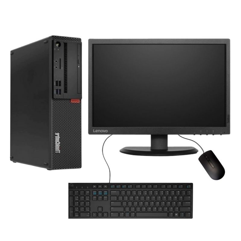 Pc Lenovo M910s Sff- Intel Core I5, 7ma Gen- 8gb Ram- 500gb Hdd- Monitor 19''- Windows 10 Pro- Reacondicionado