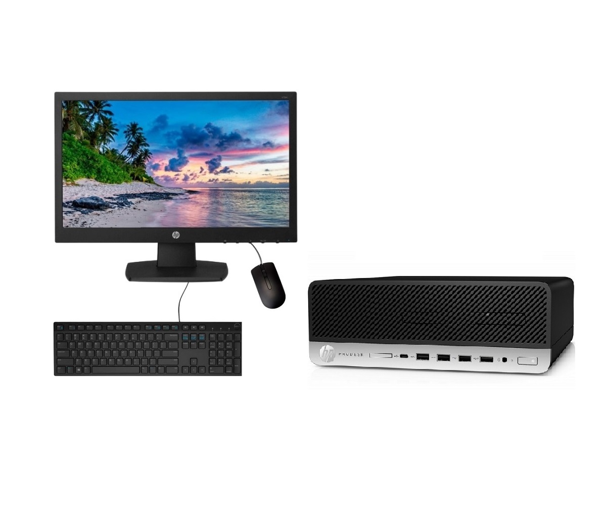 Foto 2 pulgar | PC HP Prodesk 600 G3 SFF Core i5 6ta Generación 8 GB RAM 500 GB HDD Monitor 19'' Windows 10 Pro Reacondicionado