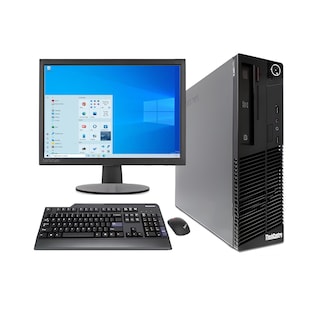 Foto 1 | PC Lenovo SFF M93P color Negro Core I5 con 8 GB y 500 GB HDD Monitor Cuadrado de 19 " Reacondicionado Clase A