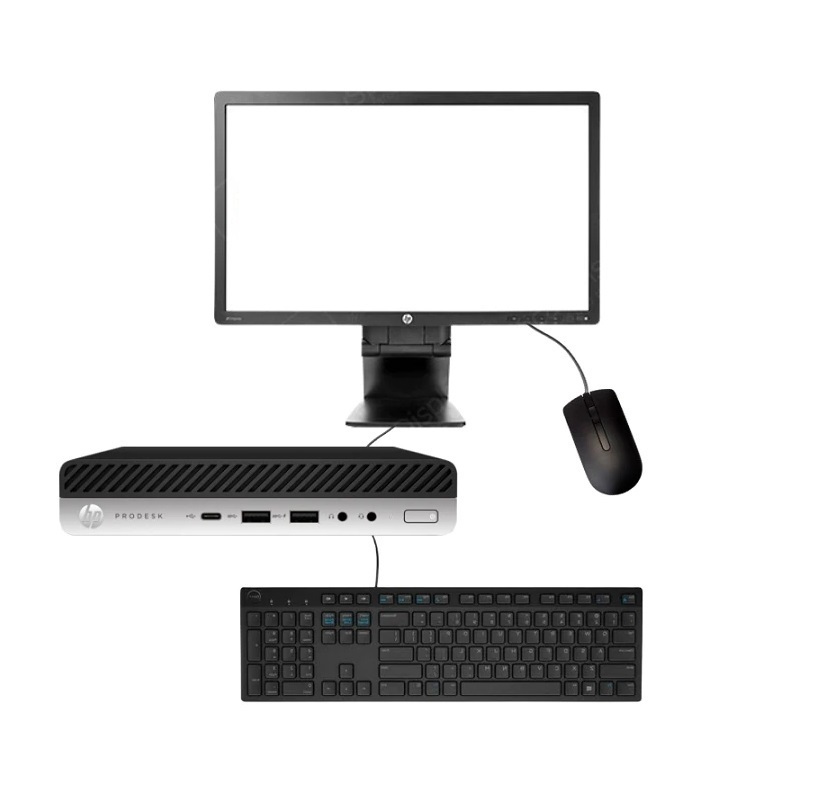 PC HP Elitedesk 800 G4 Mini Intel Core I7-8ª Gen 16 GB RAM 512 GB SSD Monitor 19 '' Equipo Clase A Reacondicionado