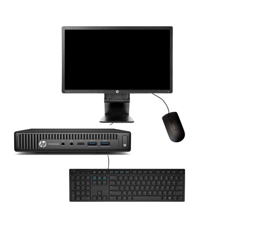 Foto 2 pulgar | Pc Hp Prodesk 800 G2 Mini Intel Core I5-6a Gen 16gb Ram 512gb Ssd Monitor 19'' Reacondicionado