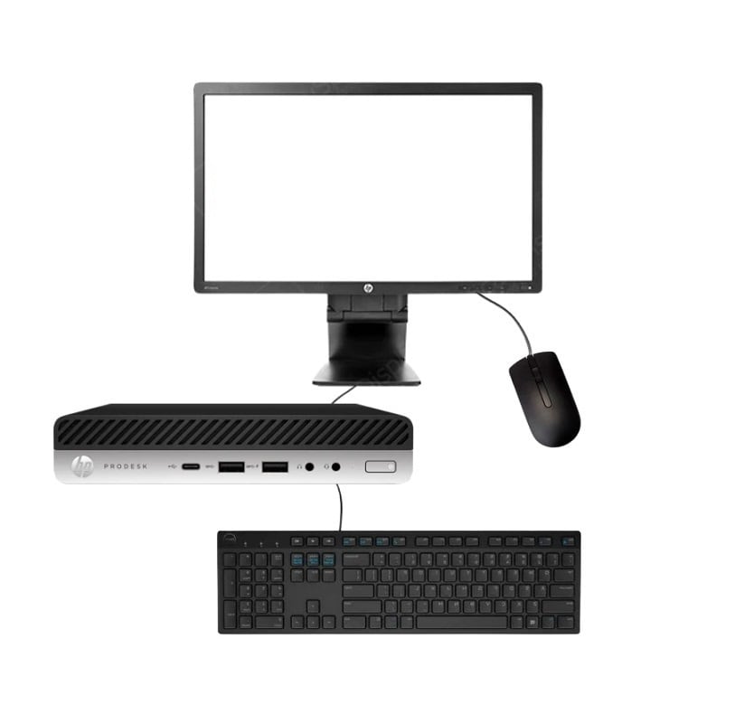 Pc Hp Elitedesk 800 G4 Mini -Intel Core I7-8ª Gen 16gb Ram 500gb Hdd - Monitor 19'' equipo Clase A Reacondicionado $10,499