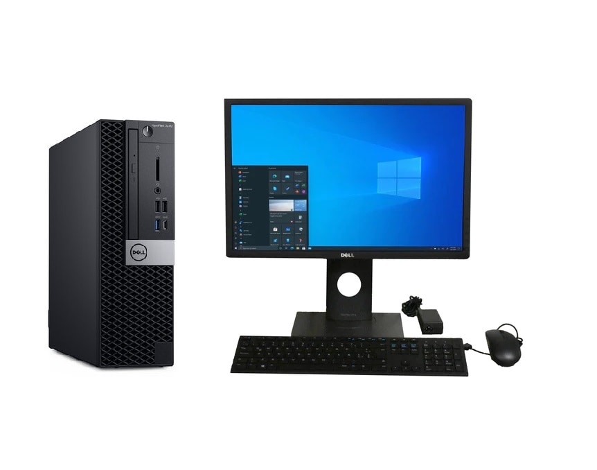 Pc Dell Optiplex 7070 Sff, Intel Core I5-9a, 16gb Ram, 512gb Ssd, Monitor 19”, Reacondicionado $8,499