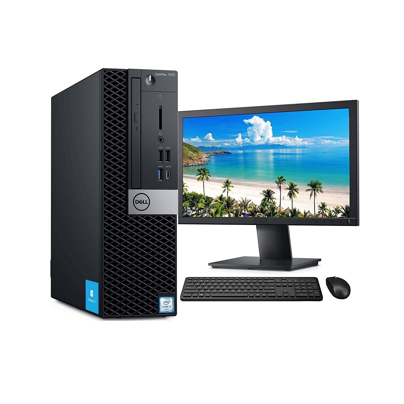 Foto 1 | PC Dell 7070 Sff- Core I5 9na Gen- 16GB RAM 256GB SSD Monitor 19'' Windows 10 Pro Equipo Clase A Reacondicionado
