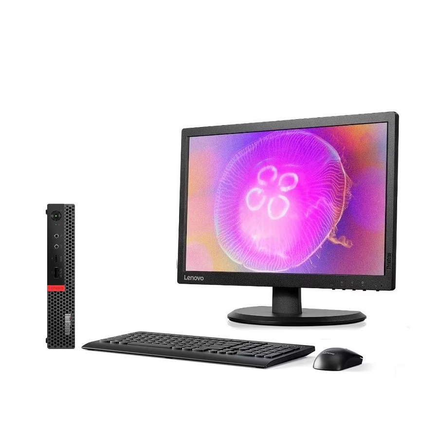 Pc Lenovo Tiny M710q I3-6 16gb En Ram y 256gb Ssd + Monitor de 19p Reacondicionado