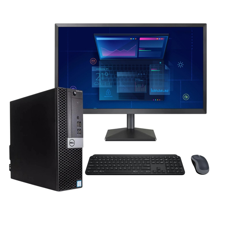 Pc Dell 5050 Sff, Intel Core I5-6a, 8gb Ram, 500gb Hdd, Monitor 19'', Equipo Clase A, Reacondicionado $4,999