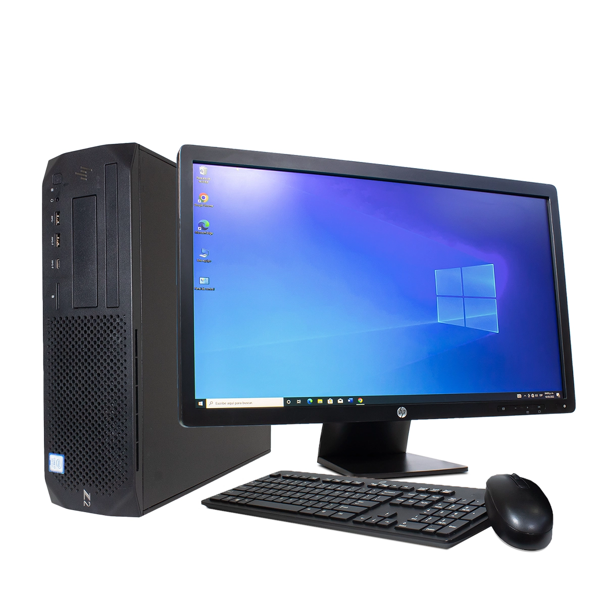 Foto 2 pulgar | Equipo Completo Hp Z2 G4 Workstation I7 8th 16gb Ram 480gb Ssd  Monitor 22 Pulgadas Reacondicionado