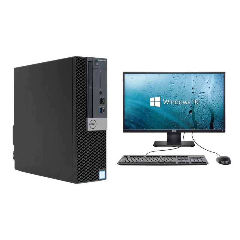 Foto 2 pulgar | Pc Dell Optiplex 7060 Sff, Intel Core I7-8ª Gen, 8 Gb Ram,500gb Hdd, Monitor 19'', Reacondicionado
