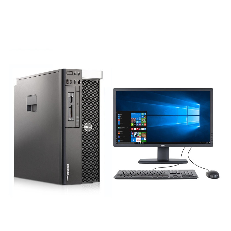 Foto 2 pulgar | Pc Workstation Dell Precision Tower 5810, Xeon E5-1650v, 32gb Ram, 500gb Hdd, Nvidia 4gb, Monitor 22'', Reacondicionado
