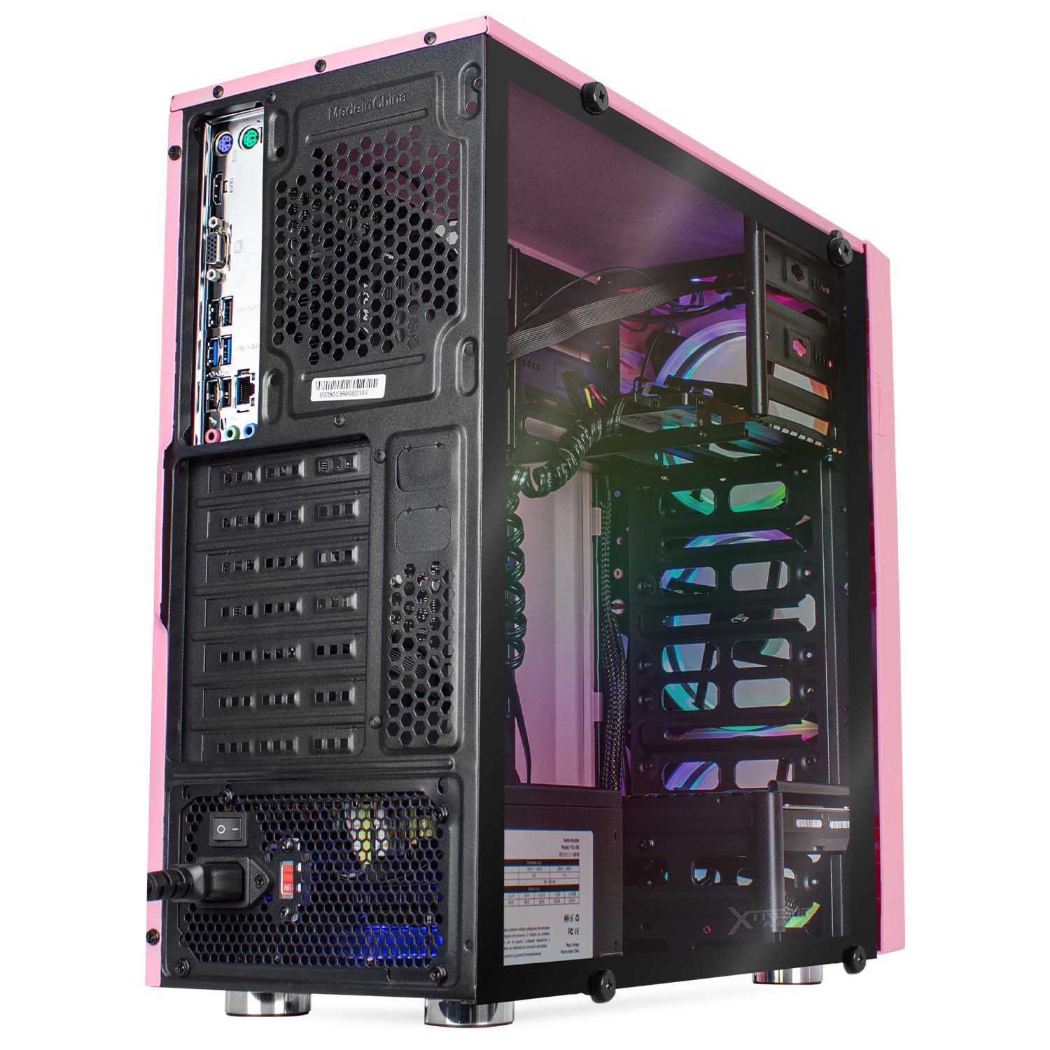 Foto 3 pulgar | Servidor Xtreme Pc Gaming Intel Uhd 630 Core I7 9700/ 16gb/ 3240gb color Rosa