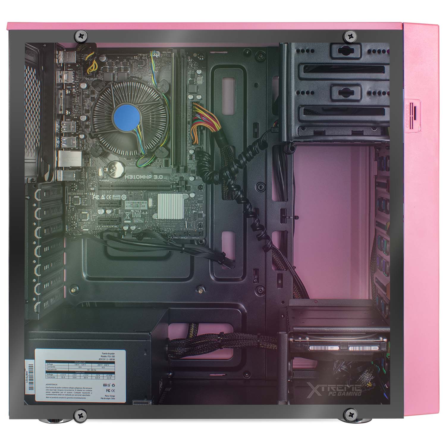 Foto 4 pulgar | Servidor Xtreme Pc Gaming Intel Uhd 630 Core I7 9700/ 16gb/ 3240gb color Rosa