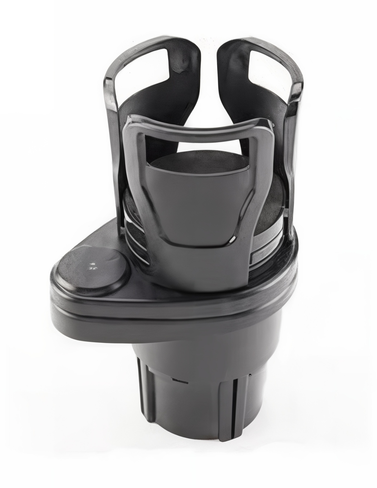 Foto 2 pulgar | Portavasos para Auto Doble Organizador y Ajustable Negro Bluelander
