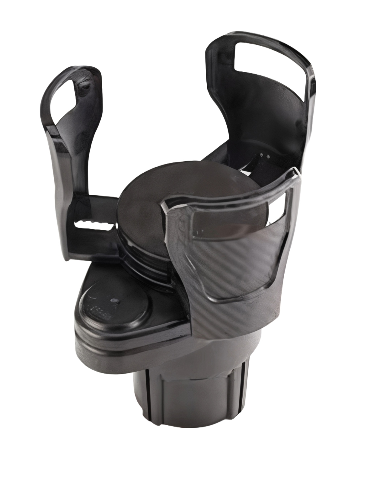 Foto 2 | Portavasos para Auto Doble Organizador y Ajustable Negro Bluelander