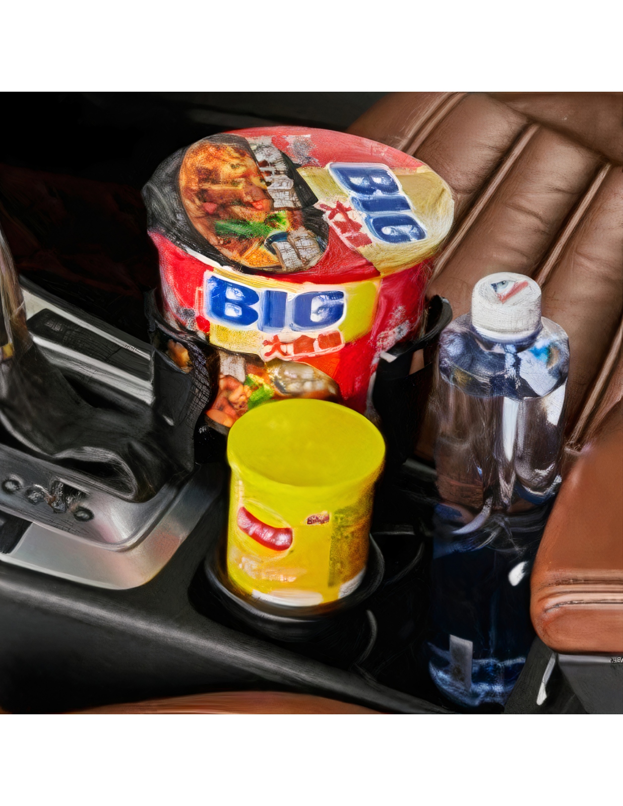 Foto 6 pulgar | Portavasos para Auto Doble Organizador y Ajustable Negro Bluelander