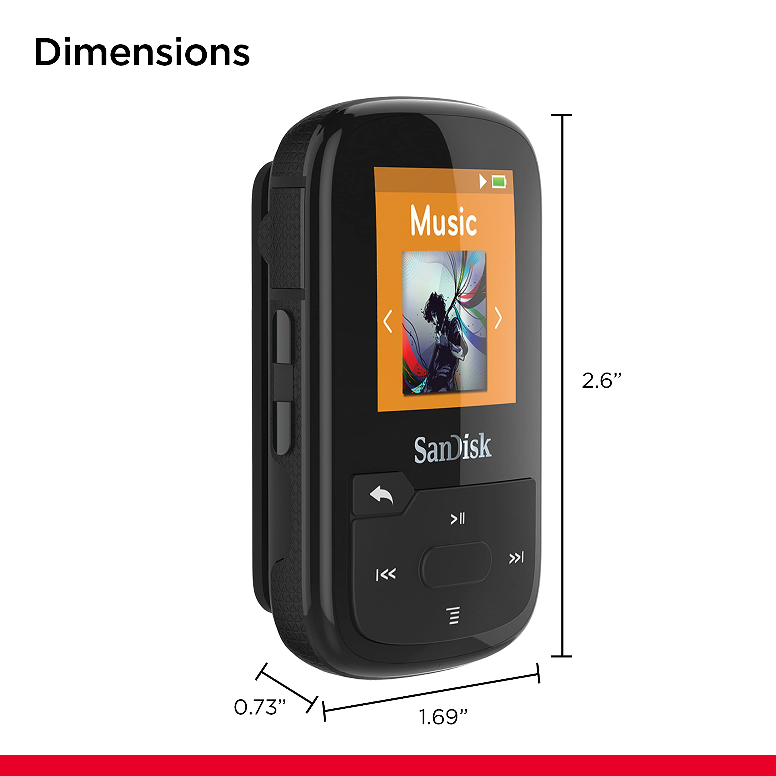 Foto 3 pulgar | Venta Internacional - Reproductor Mp3 Sandisk Clip Sport Plus Radio Fm Bluetooth De 32 Gb